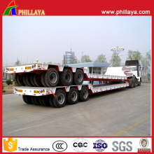 6axles 100tons Lowbed Semi Truck Heavy Duty Low Boy Trailer